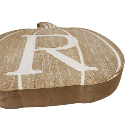 Ashland Fall Tabletop Decor Pumpkin Letter "R" 7.75 X 7.5 in