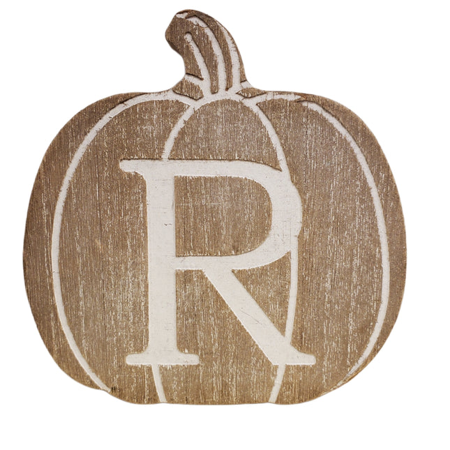 Ashland Fall Tabletop Decor Pumpkin Letter "R" 7.75 X 7.5 in