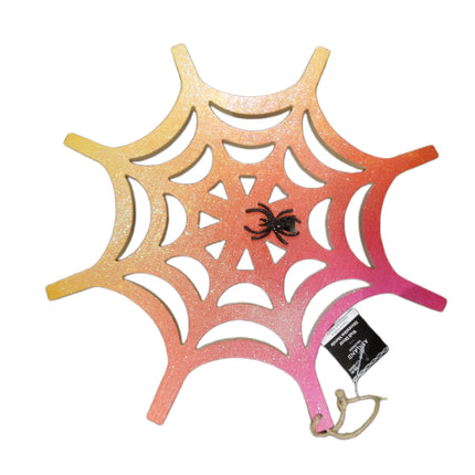 Ashland Halloween Wall Decor Hippie Hallow Spider Web 16.75 in