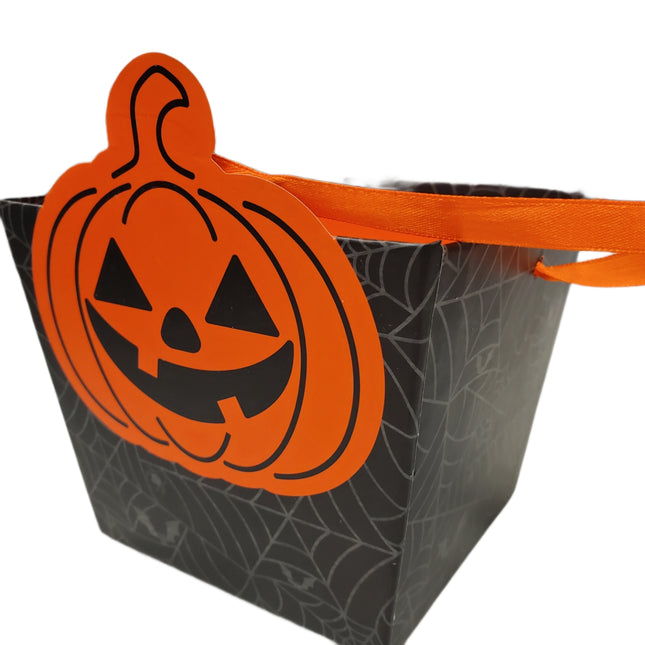 Halloween Cardboard Pail with Ribbon Strap Celebrate It