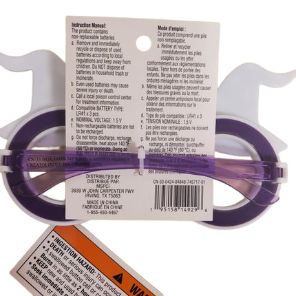 Fab Finds Light Up Glasses Halloween Purple