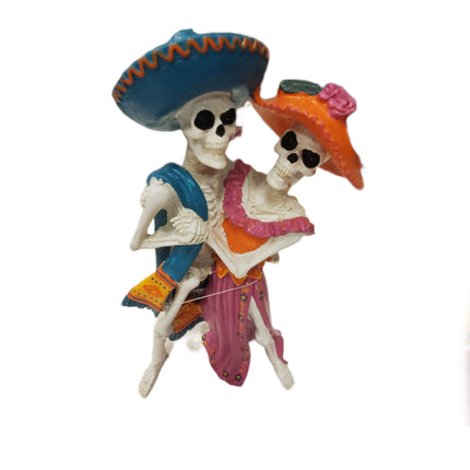 Ashland Dia De Los Muertos Tabletop Decor 12 in Dancing Skeletons