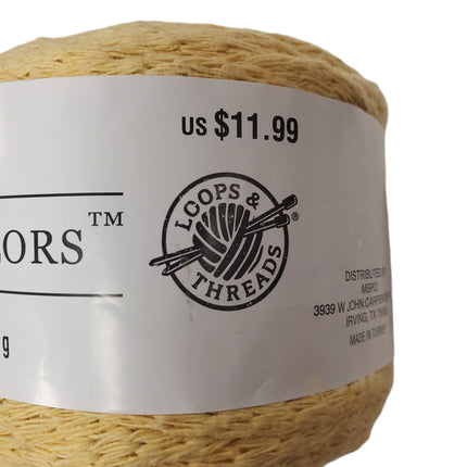 Macrame Colors Yarn 82 Yards 10.5 oz Loops & Threads CD-02 Yellow