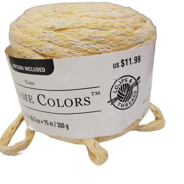 Macrame Colors Yarn 82 Yards 10.5 oz Loops & Threads CE-02 Yellow