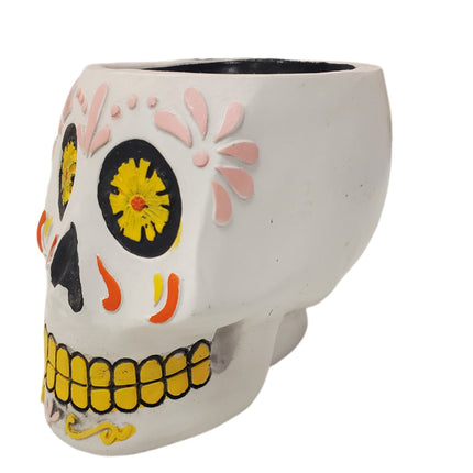 Ashland Dia De Los Muertos Planter Halloween 5 in X 6 in Skull