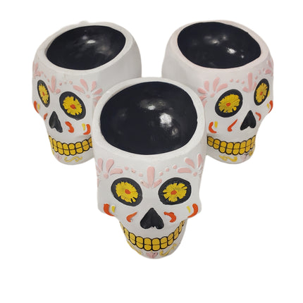 Ashland Dia De Los Muertos Planter Halloween 5 in X 6 in Skull