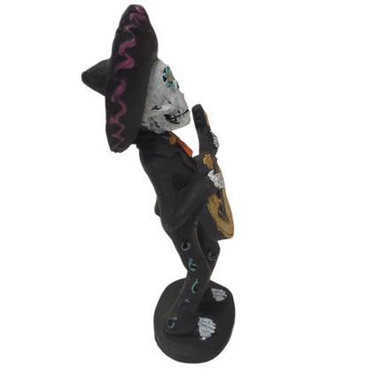 Ashland Dia de los Muertos Tabletop Decor Figurine 5 X 1.5 in Mariachi Guitar