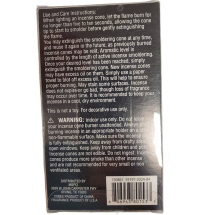Ashland Scented Incense Cones 40-pc Pinyon Pine Halloween Dia De Los Muertos