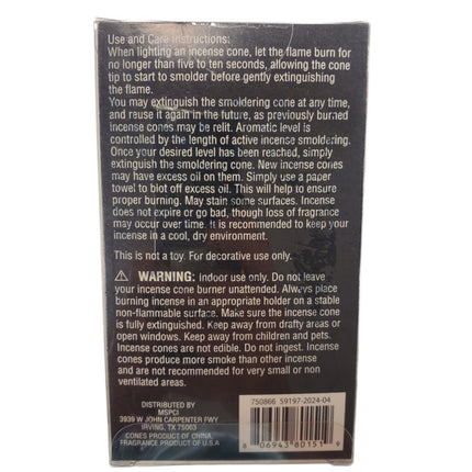 Ashland Scented Incense Cones 40-pc Palo Santo Halloween Dia De Los Muertos