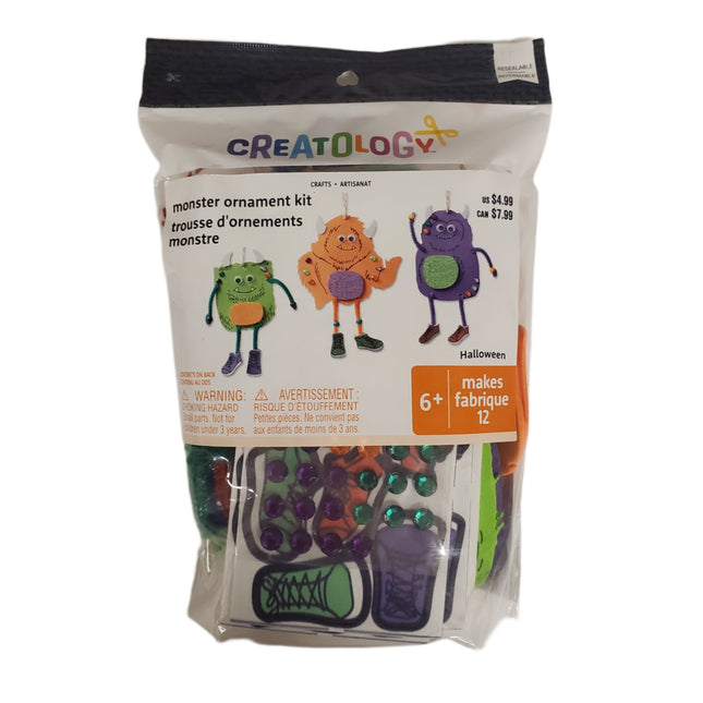 Creatology Halloween Monster Ornament Craft Kit Makes 12