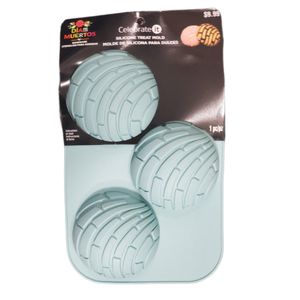 Celebrate It Silicone Treat Mold Dia De Los Muertos Stripes 3.5 in