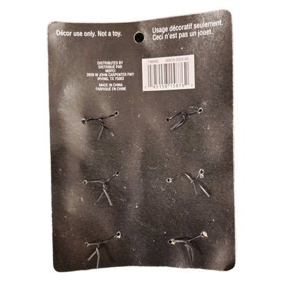 Ashland Halloween Black & Gold Glitter Spiders 3 inches 6-pc