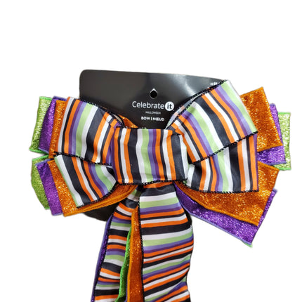 Celebrate It Halloween Bow 12 in Wired