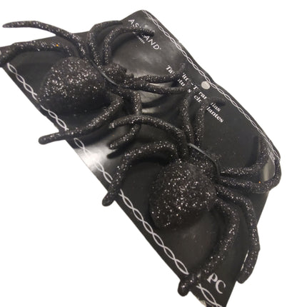 Glitter Tarantulas Ashland 2-pc 5.5 in X 4 in Black