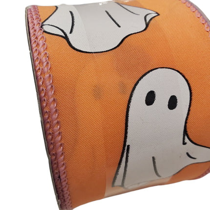 Wired Ribbon Celebrate It 2.5 in X 20 Feet Halloween Ghosts