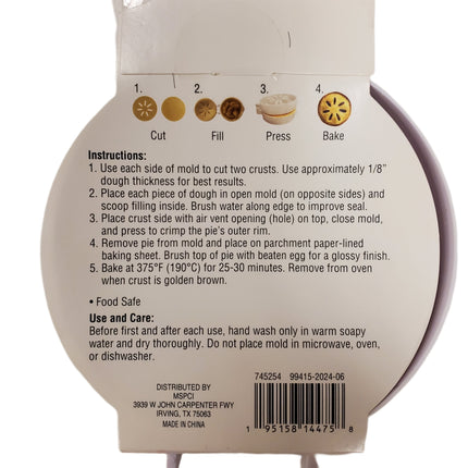 Mini Pie Mold Celebrate It Thanksgiving 4.5 in