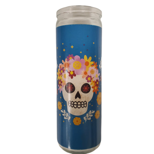 Ashland Dia De Los Muertos Candle Day of The Dead Turquoise