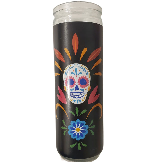 Ashland Dia De Los Muertos Candle Day of The Dead Black