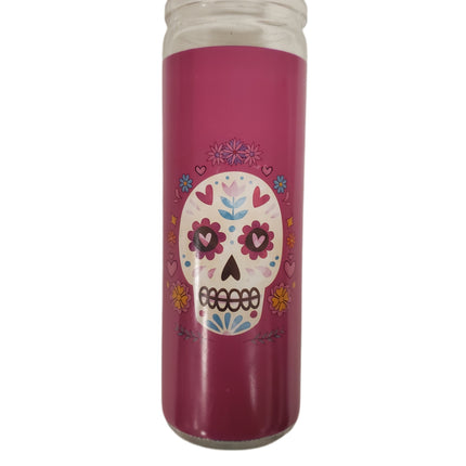 Ashland Dia De Los Muertos Candle Day of The Dead Purple