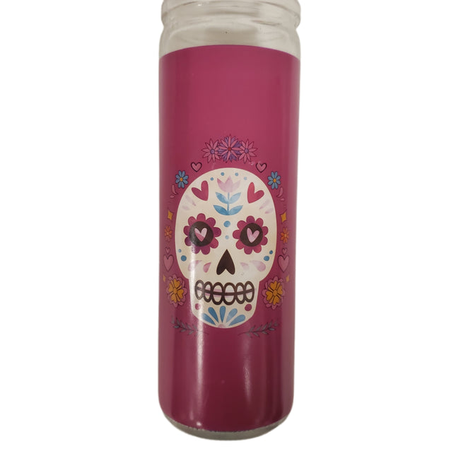 Ashland Dia De Los Muertos Candle Day of The Dead Purple