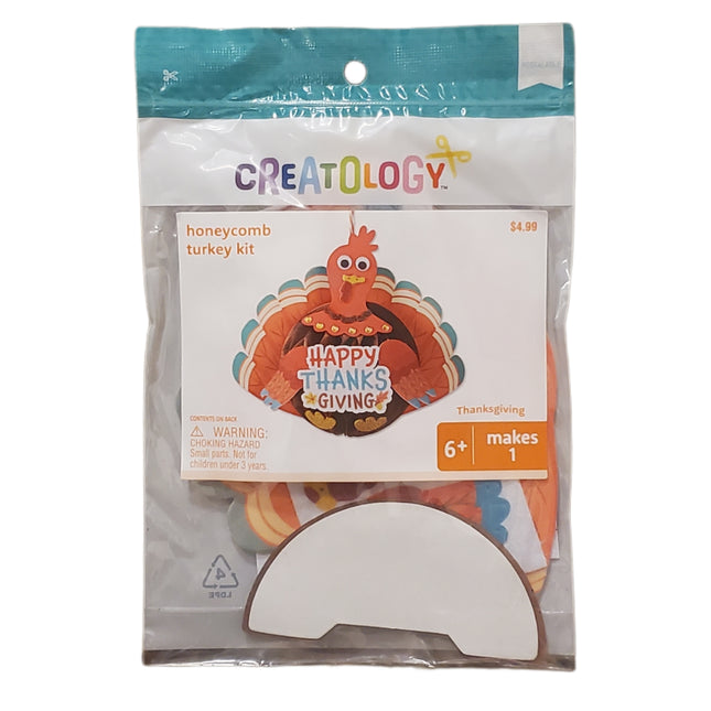 Honeycomb Turkey Kit Creatology Happy Thanksgiving 120-pc