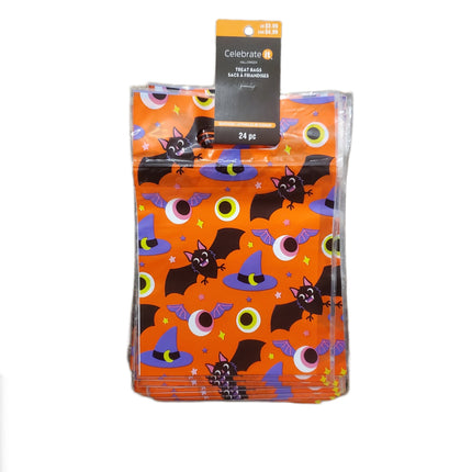 Halloween Orange Bats & Hats Treat Bags by Creatology 24-pc
