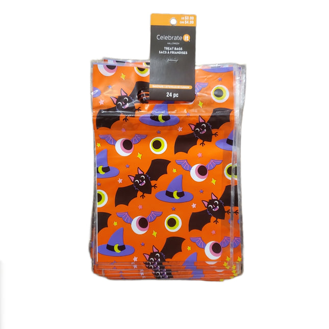 Halloween Orange Bats & Hats Treat Bags by Creatology 24-pc