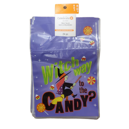 Witch Way to the Candy Halloween Treat Bags 24pc Celebrate It