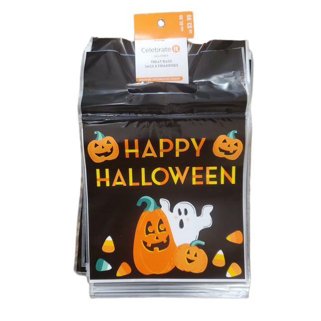 Halloween Black and Orange Resealable Treat Bags 24pc - Celebrate It