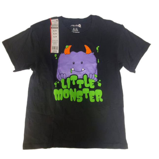 Short Sleeve Crew Neck T-Shirt "Little Monster" by Celebrate It Small
