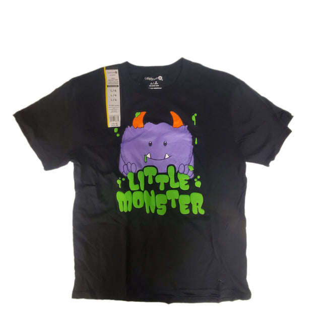 Short Sleeve Crew Neck T-Shirt "Little Monster" by Celebrate It Size Large