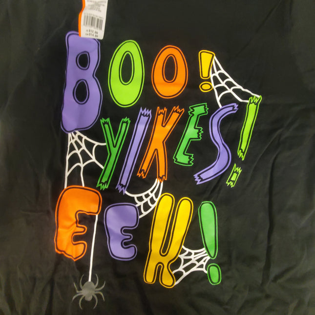 Short Sleeve Crew Neck T-Shirt "BOO YIKES EEK" by Celebrate It Size Adult XL