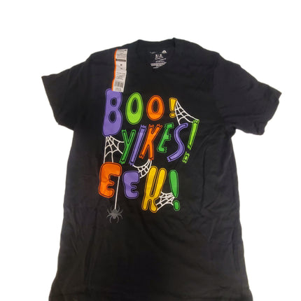 Short Sleeve Crew Neck T-Shirt "BOO YIKES EEK" by Celebrate It Size Adult L