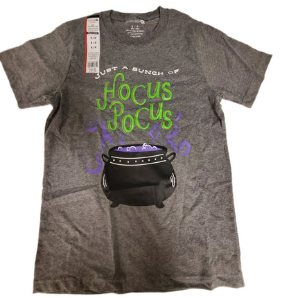 Short Sleeve Crew Neck T-Shirt "Just a Bunch of Hocus Pocus" by Celebrate It Size Adult S