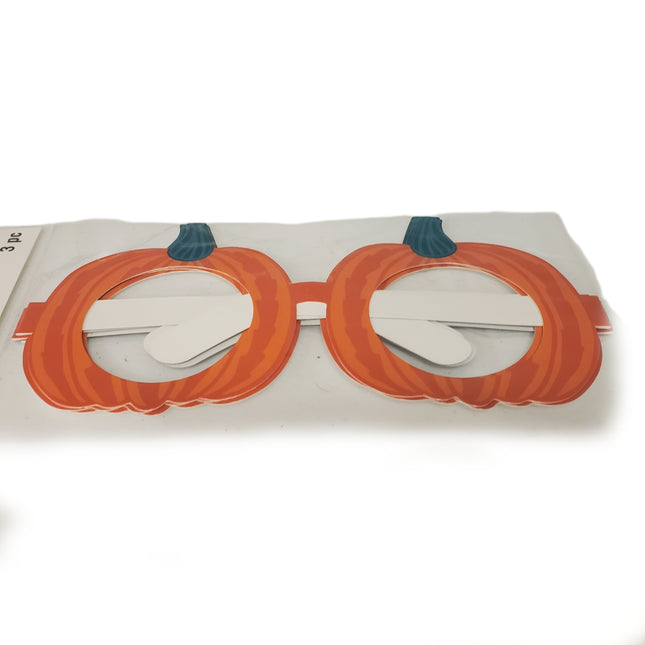 Celebrate It Thanksgiving Paper Glasses 3-pc Pumpkin Shaped