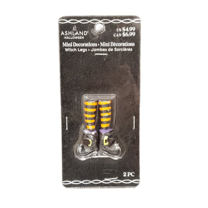 Ashland Halloween Mini Decoration Witch Legs 2 in