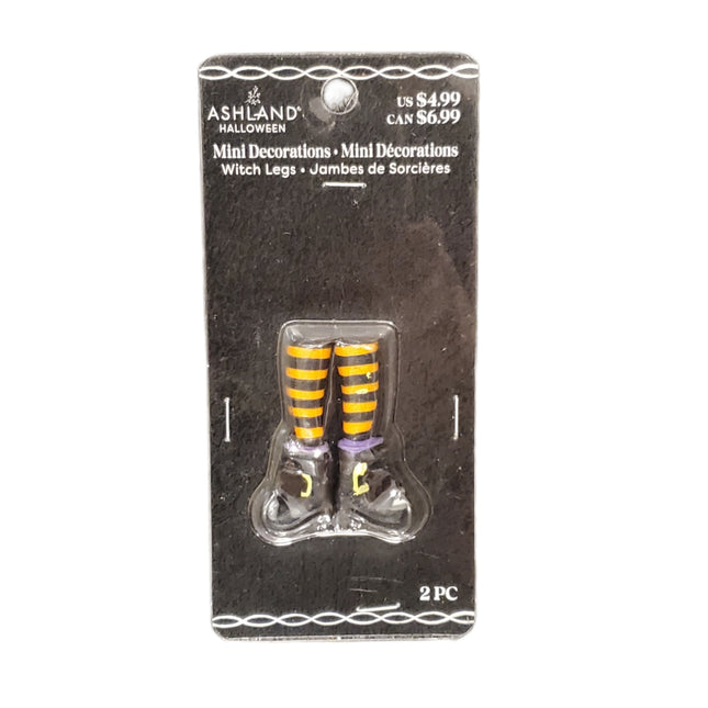 Ashland Halloween Mini Decoration Witch Legs 2 in