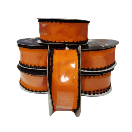 Wired Ribbon Celebrate It Halloween Orange 1.5 in X 30 ft