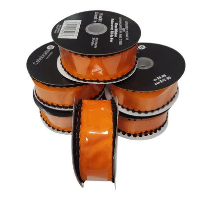 Wired Ribbon Celebrate It Halloween Orange 1.5 in X 30 ft
