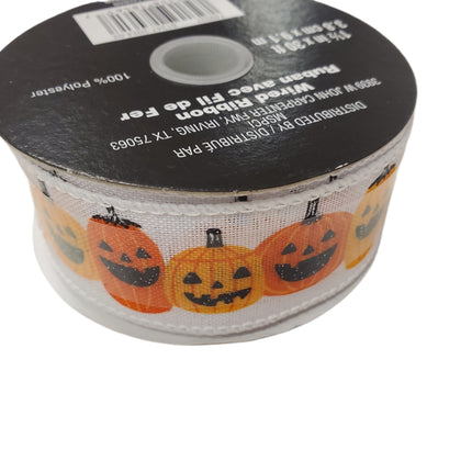 Wired Ribbon Celebrate It Halloween Pumpkins 1.5 in X 30 ft