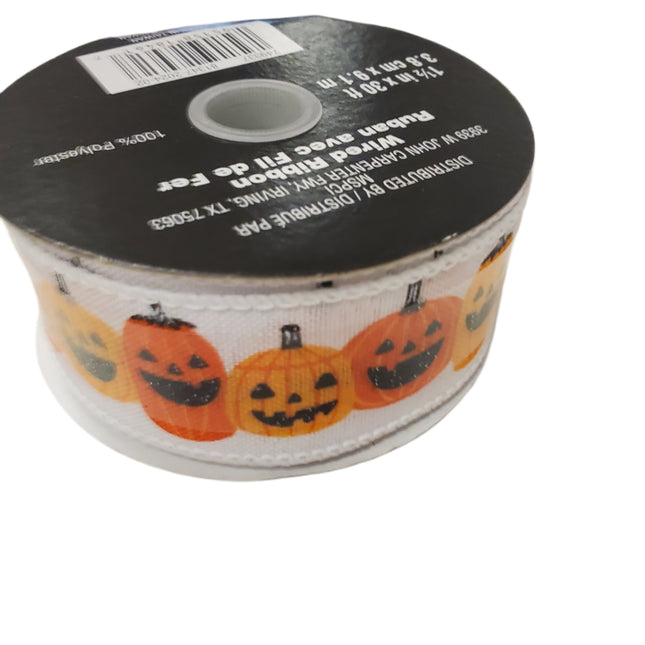 Wired Ribbon Celebrate It Halloween Pumpkins 1.5 in X 30 ft