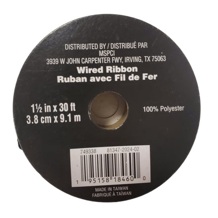 Wired Ribbon Celebrate It Halloween Ghost Glow in the Dark 1.5 in X 30 ft