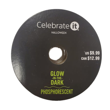 Wired Ribbon Celebrate It Halloween Ghost Glow in the Dark 1.5 in X 30 ft