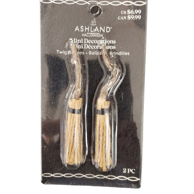 Ashland Halloween Mini Decoration Twig Broomsticks