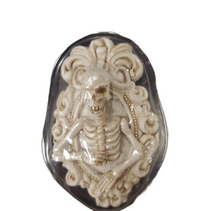 Ashland Halloween Mini Decorations Skeleton Torso in Frame 2.5 in