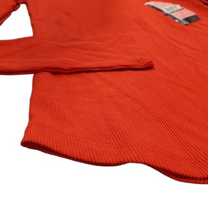 Crew Ribbed Tee Shirt No Boundaries Red XXL