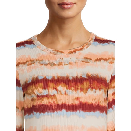 Crew Ribbed Tee Shirt No Boundaries Tie-Dye XL-(15-17)