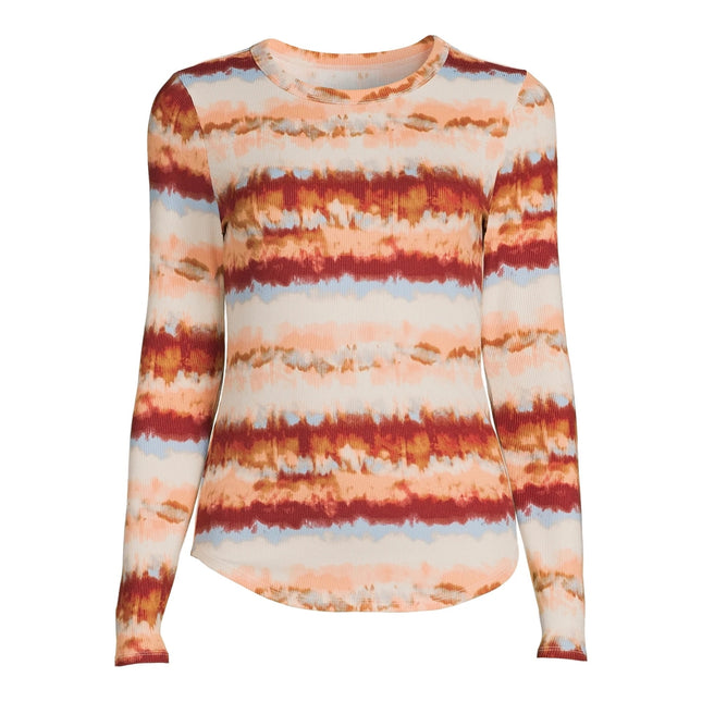 Crew Ribbed Tee Shirt No Boundaries Tie-Dye XXXL-(21)