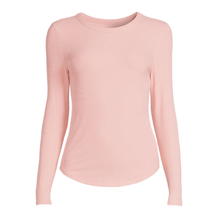 Crew Ribbed Tee Shirt No Boundaries Peach XL