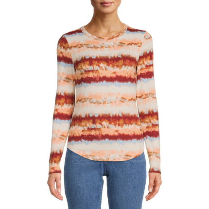 Crew Ribbed Tee Shirt No Boundaries Tie-Dye XL-(15-17)